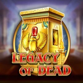 Legacy of Dead slot logo by Play'n GO at Dragonia Casino