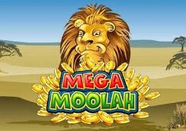 Mega Moolah slot logo by Games Global Dragonia Casino