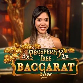 Prosperity Tree Baccarat online game logo by Evolution on dragoniaa.es
