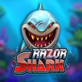 Razor Shark logo by Push Gaming at Dragonia Casino