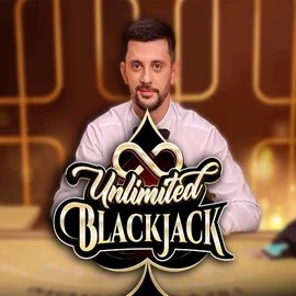 Official Live Casino logo: Unlimited Blackjack by Ezugi at Dragonia Casino